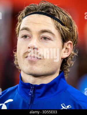 Oslo, Norvegia, 13 novembre 2025, Patrick Berg alle qualificazioni ai Mondiali, Anne-Marie Forker/Alamy Live News Foto Stock