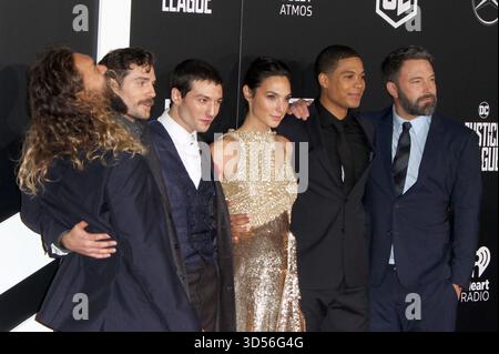 LOS ANGELES, CALIFORNIA - 13 NOVEMBRE: Ben Affleck, al film della Justice League Premiere il 13 novembre 2017 al Dolby Theatre di Los Angeles, California. Foto Stock