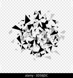 Esagoni astratti colpo di cappellaio . Modello di sfondo texture geometrica isolato. Illustrazione vettoriale. Illustrazione Vettoriale