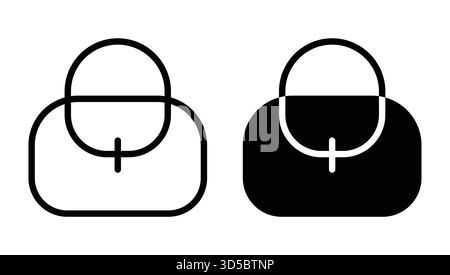 Questa illustrazione minimalista è caratterizzata da un design doppio per gli auricolari wireless, in grado di mostrare sia le varianti in bianco e nero per versatilità e mod Illustrazione Vettoriale