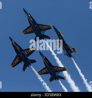 Blue Angel Break Closeup Foto Stock