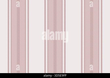 Tessuto a righe retrò in rosso e nero. Adatto per sfondi, texture, design con un tocco nostalgico o classico. Estetica senza tempo. Illustrazione Vettoriale