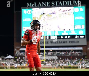 Waco, Texas, Stati Uniti. 15 novembre 2025. Il cornerback dello Utah Don Saunders (4) reagisce durante la prima metà della partita di football tra i Baylor Bears e gli Utah Utes il 15 novembre 2025 a Waco, Texas. (Credit Image: © Scott Coleman/ZUMA Press Wire) SOLO PER USO EDITORIALE! Non per USO commerciale! Foto Stock