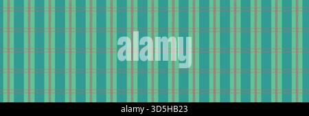 Motivo tartan verde senza cuciture con strisce rosse Illustrazione Vettoriale