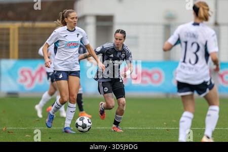 DEU, Wolfsburg, Hoffenheim vs Eintracht Frankfurt, DFB-Pokal [Coppa di Germania] per donne, DFB, stagione 2526, Dietmar-Hopp-Stadion, round di 16 nella foto da sinistra a destra: LE NORMATIVE DFB/DFL VIETANO QUALSIASI USO DI FOTOGRAFIE COME SEQUENZE DI IMMAGINI E/O QUA Foto Stock