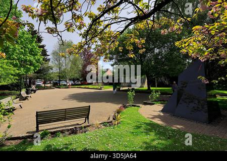 617 Dambusters Squadron Memorial and Gardens, Woodhall Spa, Lincolnshire, Inghilterra Foto Stock
