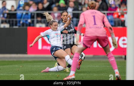 DEU, Wolfsburg, Hoffenheim vs Eintracht Frankfurt, DFB-Pokal [Coppa di Germania] per donne, DFB, stagione 2526, Dietmar-Hopp-Stadion, round di 16 nella foto da sinistra a destra: LE NORMATIVE DFB/DFL VIETANO QUALSIASI USO DI FOTOGRAFIE COME SEQUENZE DI IMMAGINI E/O QUAS Foto Stock