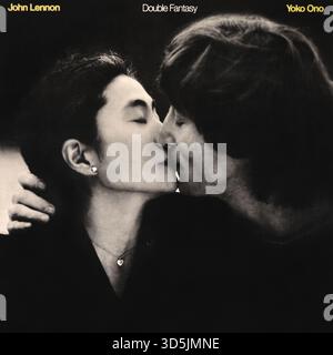 John Lennon & Yoko Ono - Double Fantasy - copertina album in vinile - 1980 Foto Stock