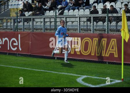 ROMA ITALIA 16 NOVEMBRE 2025 ITALIA DONNA SERIE A: AS ROMA - LAZIO allo Stadio delle tre Fontane di Roma, partita tra AS Roma e Lazio per le donne italiane Foto Stock
