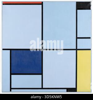 Tableau i con Rosso, Nero, Blu e giallo, 1921 di Piet Mondrian Illustrazione Vettoriale