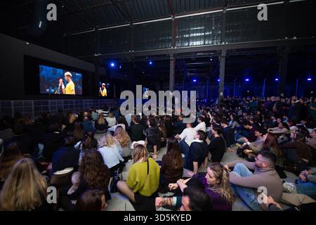 Torino, Italia. 16 novembre 2025. Festa di chiusura delle finali ATP alle OGR di Torino. Torino, Italia. - Domenica 16 novembre 2025. Cronaca (foto di Matteo Arnoul/LaPresse) alla OGR, chiusura finale ATP. Torino, Italia. - Domenica 16 novembre 2025. - Notizie (foto di Matteo Arnoul/LaPresse). 2025, rcs, torino, sport, ogr, atp, finale crediti: LaPresse/Alamy Live News Foto Stock