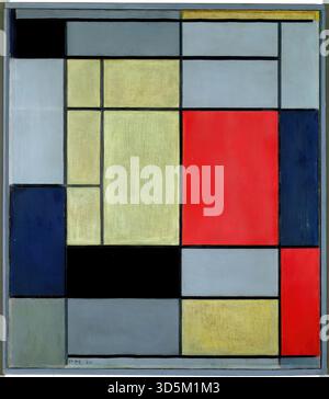 Composizione i, 1920 di Piet Mondrian Illustrazione Vettoriale