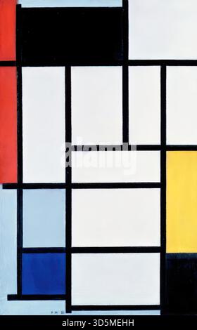 Composizione con Rosso, giallo e Blu, 1921 di Piet Mondrian Illustrazione Vettoriale
