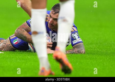 Milano, Italia. 16 novembre 2025. Matteo Politano di Ttaly durante la partita tra Italia e Norvegia allo Stadio San Siro di Milano - domenica 16 novembre 2025. Sport - calcio . (Foto di Spada/LaPresse) credito: LaPresse/Alamy Live News Foto Stock