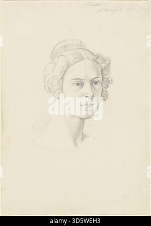 Ritratto di Josef von Führich, 1828, di Giuseppina massimi, Principessa Lancellotti di Lauro. L'opera enfatizza le caratteristiche facciali, l'abbigliamento, la postura e la rappresentazione naturalistica del soggetto. Foto Stock