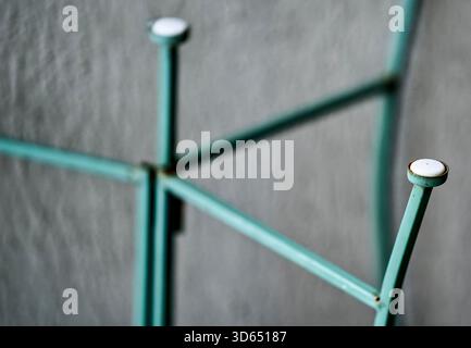 Un portabandiera girata al rovescio Foto Stock