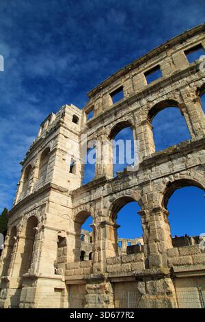Croazia, Pola, Arena, anfiteatro, Foto Stock