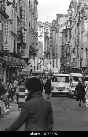 1975, Parigi, Rive guidava. Foto Stock