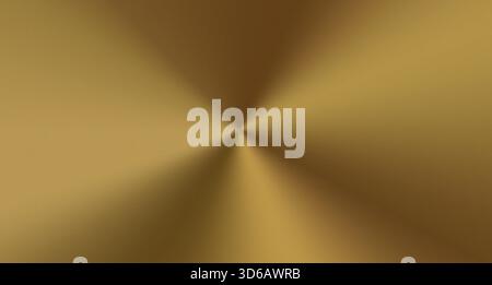 Fondo in ottone radiale dorato. Struttura del materiale metallico gradiente. Illustrazione vettoriale Illustrazione Vettoriale