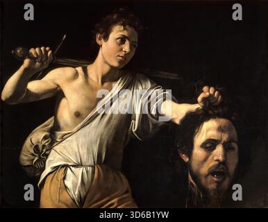 "Davide con il capo di Golia (1600-1601). Caravaggio (italiano, 1571-1610)» Foto Stock