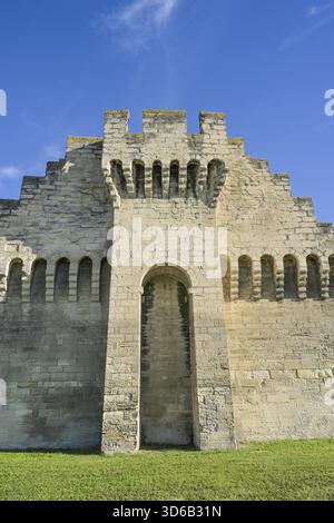 Mura cittadine, Avignone, Francia Foto Stock