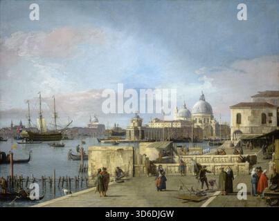 "Ingresso al Canal grande dal Molo di Venezia (1742-1744). Canaletto [Giovanni Antonio Canal] (italiano, 1697 - 1768)» Foto Stock