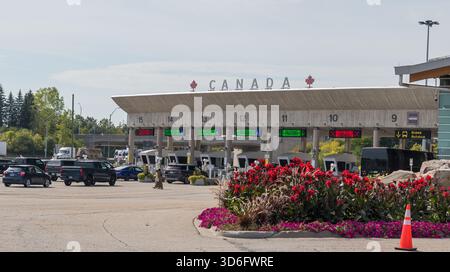 Canada Border Services Agency - Fort Erie Port of Entry a Fort Erie, Ontario, Canada Foto Stock