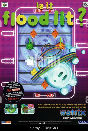 1998 annuncio di Wetrix per videogiochi Foto Stock