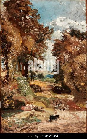 Il Cornfield. John Constable. c. 1816. Foto Stock