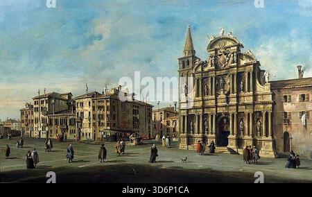 GUARDI, Francesco (B. 1712, Venezia, d. 1793, Venezia) Chiesa di Santa Maria Zobenigo - olio su tela, 50 x 84 cm Collezione privata --- parole chiave: --------------- Autore: GUARDI, Francesco titolo: Chiesa di Santa Maria Zobenigo Time-line: 1751-1800 Scuola: Italiano forma: Pittura tipo: Paesaggio Foto Stock