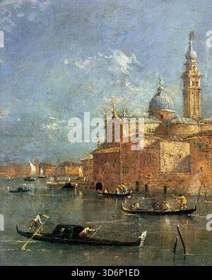 GUARDI, Francesco (B. 1712, Venezia, d. 1793, Venezia) San Giorgio maggiore - olio su tela, 19,5 x 16,5 cm Museu Calouste Gulbenkian, Lisbona --- parole chiave: --------------- Autore: GUARDI, Francesco titolo: San Giorgio maggiore Time-line: 1751-1800 Scuola: Forma italiana: Pittura tipo: Paesaggio Foto Stock