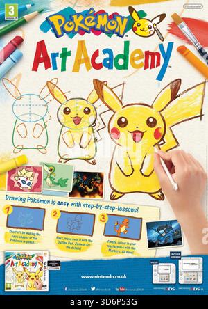 2014 annuncio video di Pokemon Art Academy Regno Unito Foto Stock
