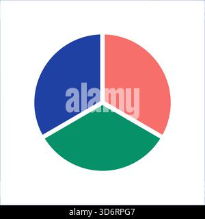 Icona di analisi dei dati del grafico a torta colorata illustrazione vettoriale per statistiche informazioni del grafico aziendale analisi di visualizzazione e concetti di report Illustrazione Vettoriale