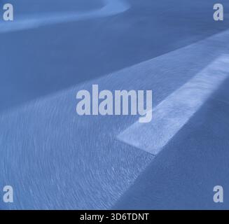 linee e forme blu Foto Stock
