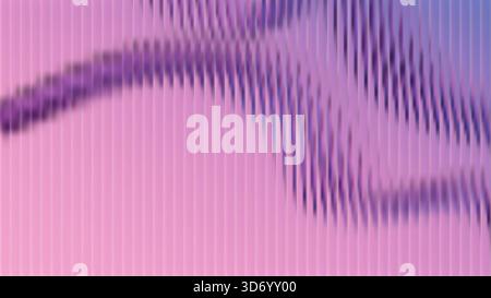 Sfondo in vetro scanalato con effetto di rifrazione. Vetro a lamelle con forme astratte. Sfondo astratto Illustrazione Vettoriale