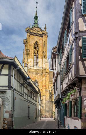 Chiesa di San Martino, Colmar, Haut-Rhin, Grand Est, Francia Foto Stock