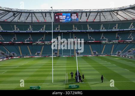 Una vista generale dell'Allianz Stadium durante la partita delle Quilter Nations Series 2025 Inghilterra vs Argentina all'Allianz Stadium di Twickenham, Regno Unito, 23 novembre 2025 (foto di Mark Cosgrove/News Images) *** GER AUT sui OUT *** a Twickenham, Regno Unito il 23/11/2025. (Foto di Mark Cosgrove/News Images/Sipa USA) Foto Stock