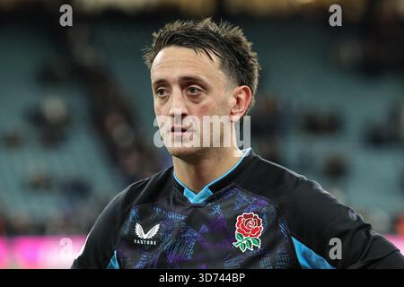 Twickenham, Regno Unito. 23 novembre 2025. Alex Mitchel dell'Inghilterra durante la partita di Quilter Nations Series 2025 Inghilterra vs Argentina all'Allianz Stadium, Twickenham, Regno Unito, 23 novembre 2025 (foto di Mark Cosgrove/News Images) *** GER AUT sui OUT *** a Twickenham, Regno Unito il 23/11/2025. (Foto di Mark Cosgrove/News Images/Sipa USA) credito: SIPA USA/Alamy Live News Foto Stock