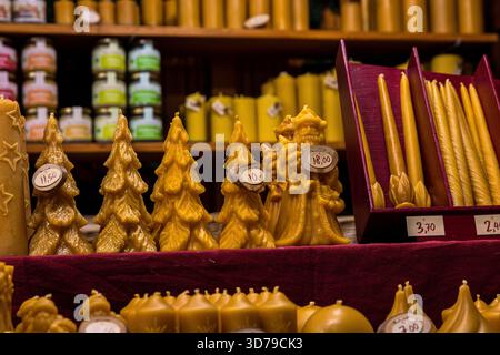 4 Grandi Candele In Pura Cera D'Api – Fatte A Mano In Austria, Profumo Di Miele