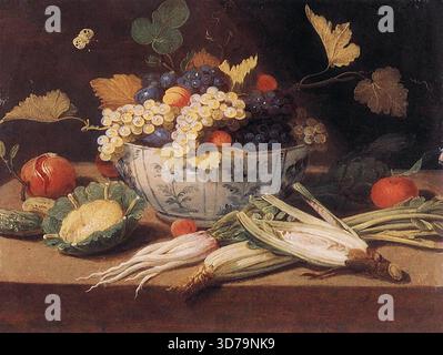 KESSEL, Jan van, i (nato nel 1626, Anversa, d. 1679, Anversa) natura morta con verdure - olio su tela Museo Civico, Prato --- parole chiave: --------------- Autore: KESSEL, Jan van, i titolo: Natura morta con verdure linea temporale: 1651-1700 Scuola: Forma fiamminga: Pittura tipo: Natura morta Foto Stock