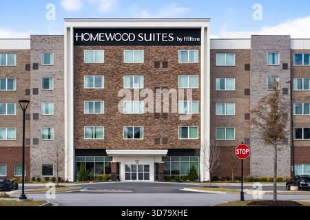 Hotel Homewood Suites by Hilton per soggiorni prolungati a Buford, Georgia, a nordest di Atlanta. (USA) Foto Stock
