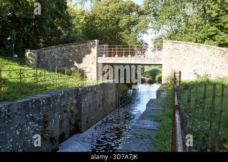 ponte vicino all'armadietto moneypennys sul canale newry fuori portadown, irlanda del nord, regno unito Foto Stock