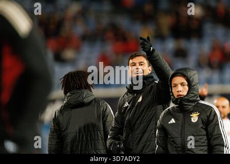 Henrique Araujo visto durante la partita TACA De Portugal tra squadre dell'Atletico CP e SL Benfica (Maciej Rogowski/Ball Raw Images) Foto Stock