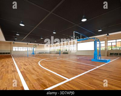 berlina da basket in 3d Foto Stock