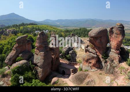 Fortezza di Belogradchik, nota anche come fortezza di Kaleto nei Balcani, Bulgaria Foto Stock