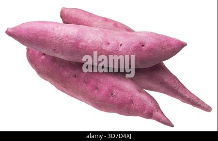 Gruppo di patate dolci isolato Foto Stock