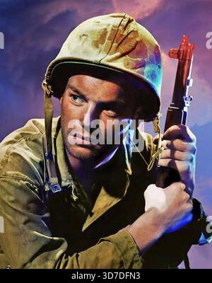 HALL OF MONTEZUMA 1951 20th Century Fox film con Richard Widmark nel ruolo del tenente Carl Anderson Foto Stock