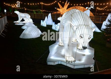 Cardiff Winter Wonderland 2025, Galles del Sud, Regno Unito Foto Stock