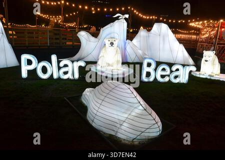 Cardiff Winter Wonderland 2025, Galles del Sud, Regno Unito Foto Stock