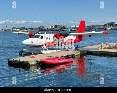 Copenaghen, Danimarca - 30 luglio 2024: DHC-6 Twin Otter Short Takeoff and Landing. Foto Stock